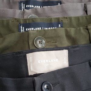3 Pairs of Everlane Chinos 30x34